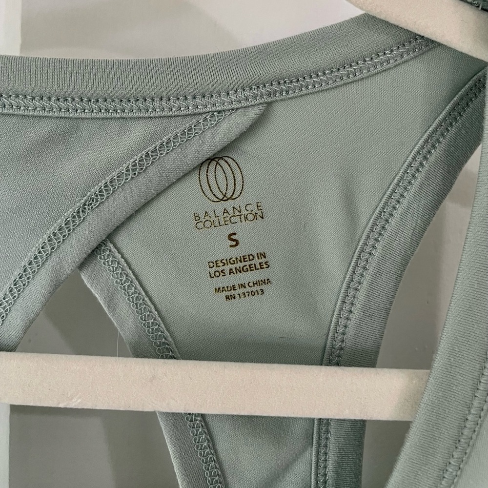 🎈 SOLD Balance Collection Sage Green Tank - Picture 4 of 6